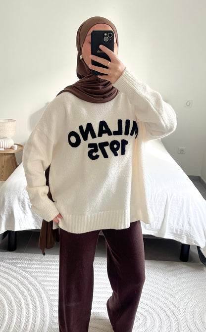 Pantalon doux marron