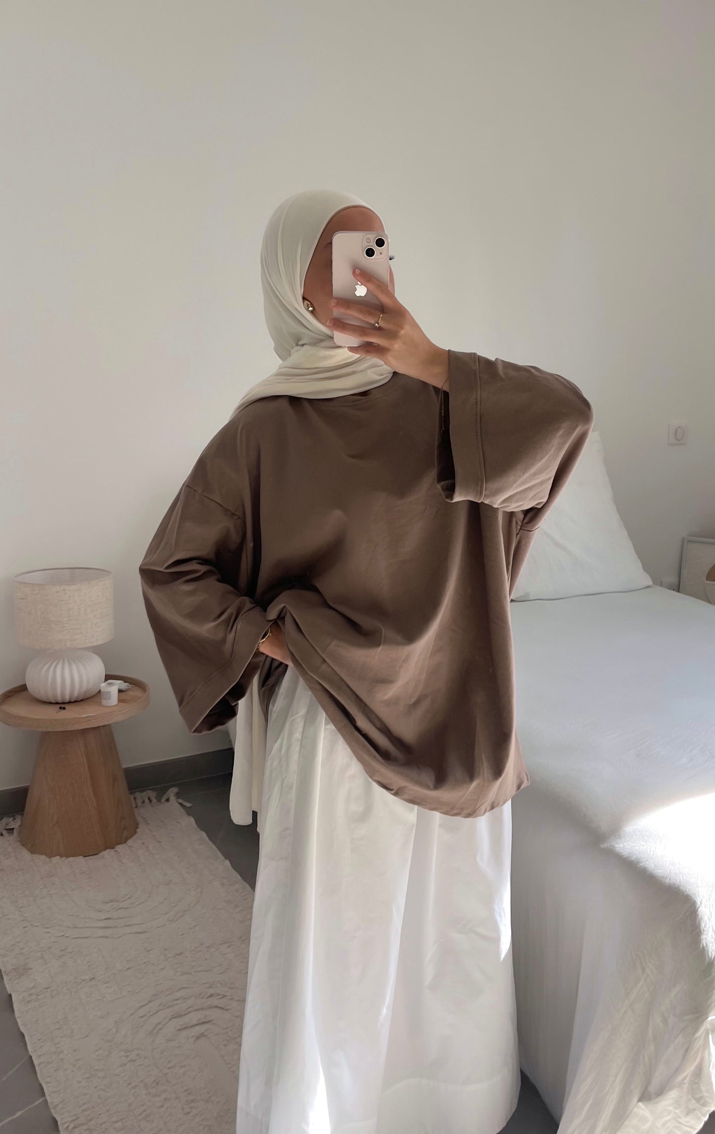 T-shirt casual taupe